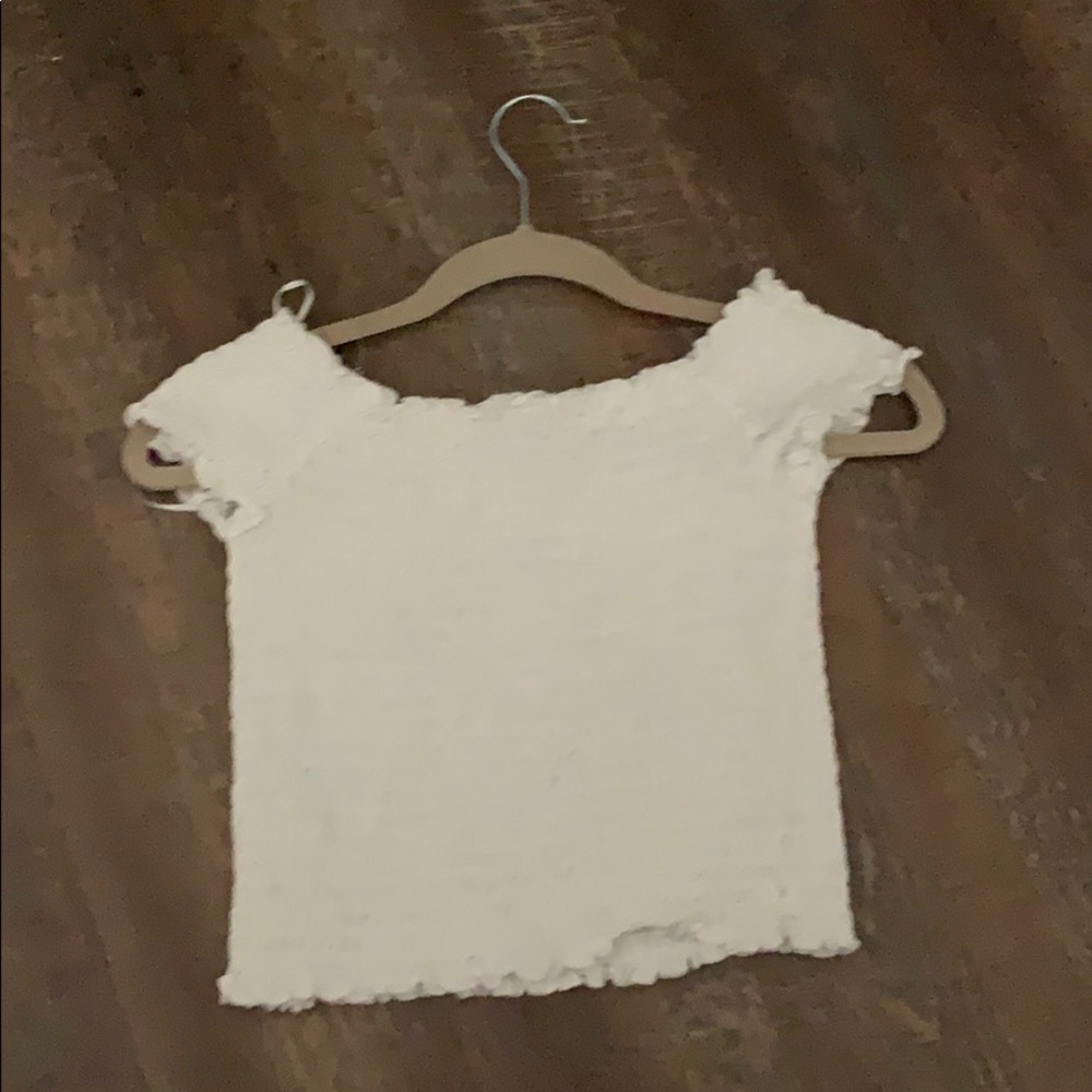 off the shoulder crop top